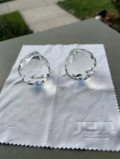 1 Set Jihui Crystal Ball Hanging Ornament Sun Catchers (2) Pendants New in Box