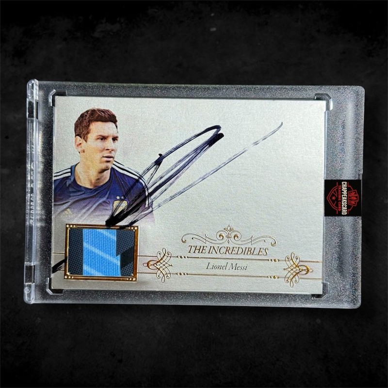 2015 FUTERA LIONEL MESSI THE INCREDIBLES PATCH ON CARD AUTO 7/10 #INC09