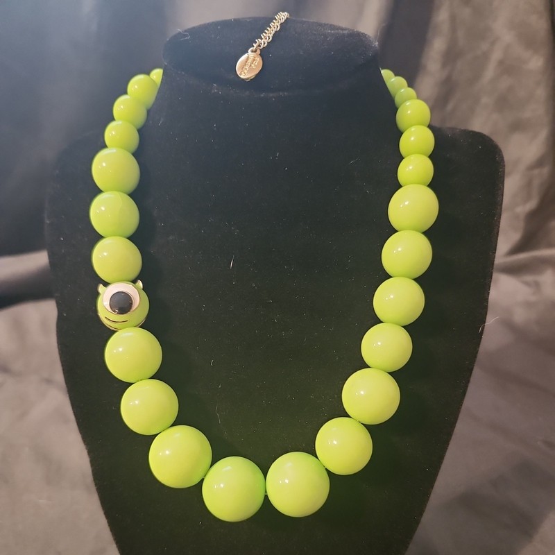 Pre-Owned Disney Parks & Pixar Necklace Mike Wazowski Monsters Inc