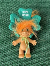 RUSS Troll Doll St Patrick's Day 5" Shamrock Headdress "100 IRISH"