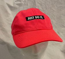 Nike Youth Baseball Hat Adjustable Size 4 6X Neon Hot Pink EUC