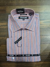 Stacy Adams Men's Size 16 1/2 French Cuff Dress Shirt