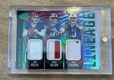 Josh Allen Jim Kelly Jake Fromm Buffalo Bills 2020 Illusions Lineage Black /10