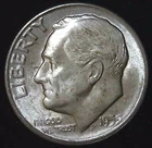 1955-S 10C Roosevelt Dime BU 90% Silver 26owt0306-5