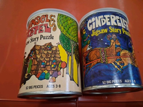 1969 Cinderella And Hansel & Gretel Children's Story Puzzles By American...