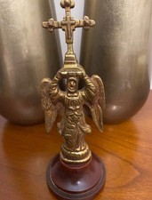 Saint Michel d'Aralar en bronze, mesurant 19 cm