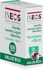 INEOS Hygienics Next Gen Non Bio Laundry Liquid Detergent Geranium & Birch 3L Ve 6.48 per litre