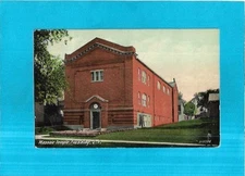 Vintage Postcard-Masonic Temple, Flushing, Long Island, NY.