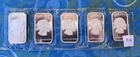 Indian Head Buffalo, 1oz mint sealed silver bars, 5 oz total .999 fine bullion