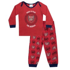 Image of Arsenal FC Baby Pyjamas Long Boys Kids Official Football Gift