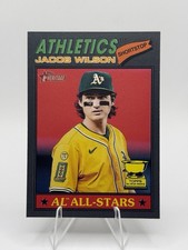2026 Topps Heritage Jacob Wilso Dark Gray Border #17 A's