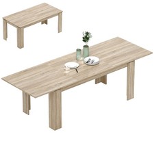 Esstisch ausziehbar 180-260 x 90 cm Küchentisch für 8-10 Personen, Eiche