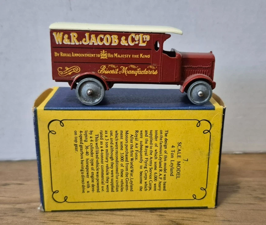 Y 7 1918 4 Ton Leyland Van LKW Models of Yesteryear Matchbox in OVP - Bild 4 von 4