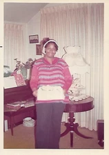 AS SHE WAS Woman FOUND PHOTOGRAPH Color ORIGINAL Vintage 58 45 L