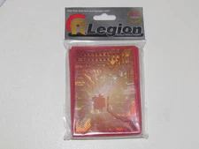 50 LEGION SUPPLIES Red Circuit glossy DECK PROTECTORS CARD SLEEVES Pokemon mtg