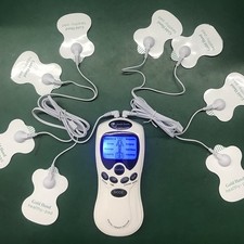 TENS Machine Therapy Pads Back Electrical Muscle Stimulator Massager 15 Levels