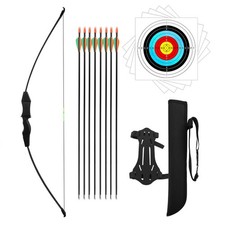 44" Bow and Arrow Set for Kids Children Outdoor Youth Recurve Bow Junior Arch...