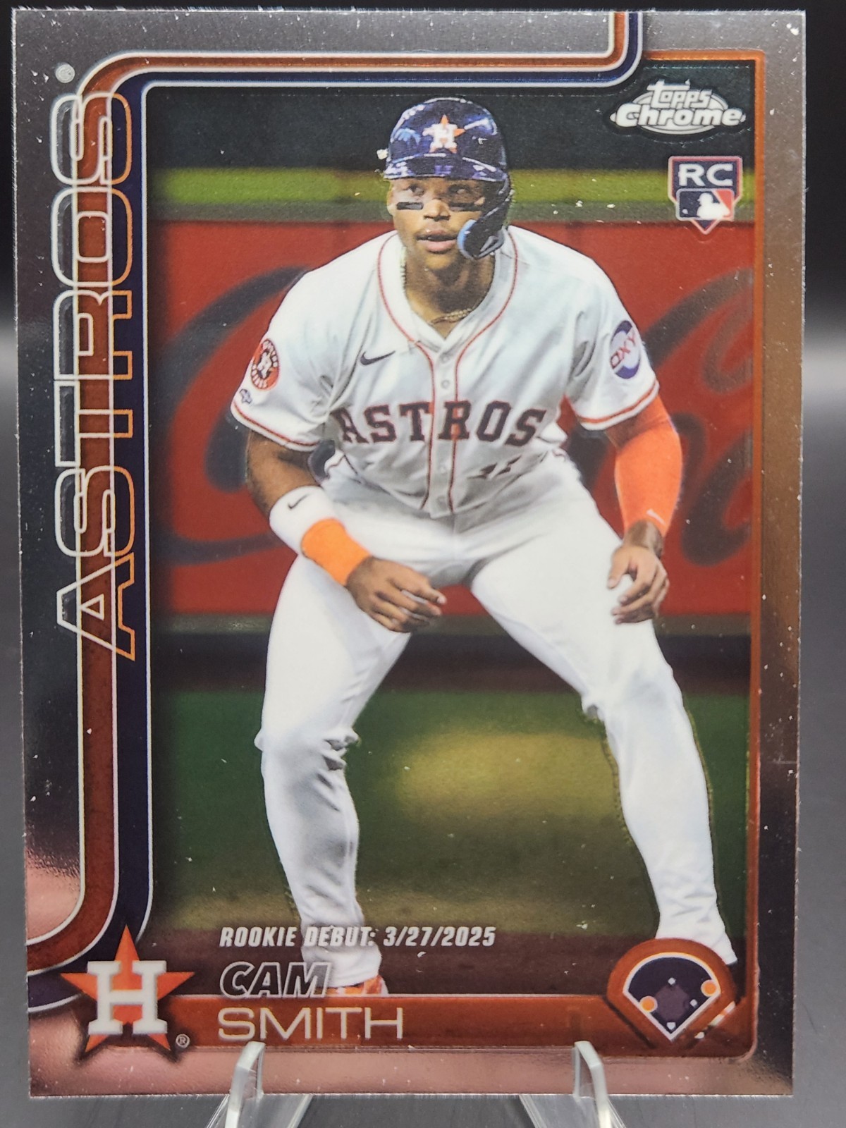 2025 Topps Chrome Update #USC19 Cam Smith RC Houston Astros Rookie Debut