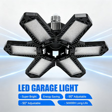 1-Pack LED Garage Light Bright Work Shop Ceiling Light Deformable Bulb Lamp