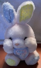 Gerber Products Morgan Inc PEEK-A-BUNNY Pink Soft Plush Polka Dots Bib