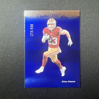 2024 PANINI PRESTIGE CHRISTIAN MCCAFFREY XTRA POINTS BLUE FOIL /599