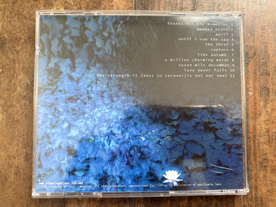 SLEEPING AT LAST - CAPTURE (2000 DEBUT ALBUM) SELF RELEASED DEMO