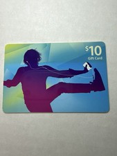 Vintage 2009 Apple iTunes 10 Gift Card Dancer Silhouette Collectible No Value