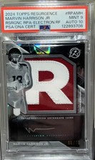  Marvin Harrison Jr-Player Worn RPA  Auto 10 Mint 9 (#6/13)  - 2024 Topps Resurg