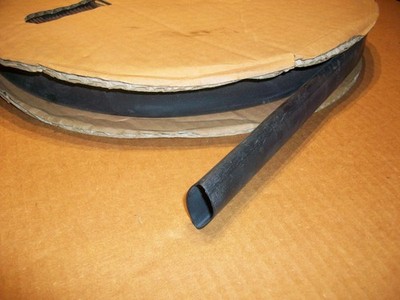 BY THE FT. DUNBAR CRFR 7/8'' BLACK 2:1 Ratio Flexible Neoprene Heat Shrink Tubing