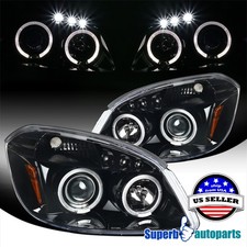 Fits 2005-2010 Cobalt Pontiac G5 Polished Black Projector Headlight Led Bar Fits 2005-2010 Cobalt Pontiac G5 Polished Black Projector Headlight Led Bar