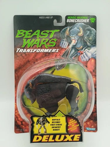 Transformers Beast Wars Deluxe Bonecrusher Vintage Buffalo. New On  NMC