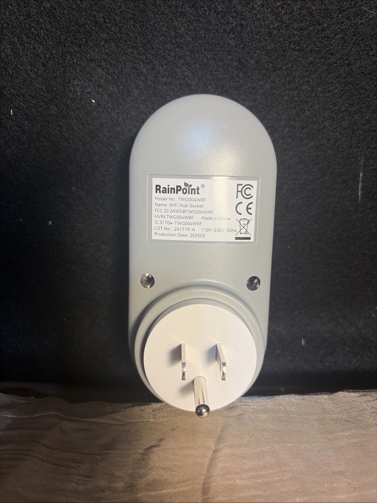 RAINPOINT Hub de Riego  WiFi TWG004WRF para temporizador de rociadores WiFi-