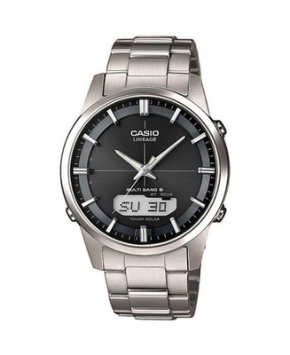 CASIO Men Analog Eco-Drive Casual Watch Classic Dress Black Dial Waterproof Roun