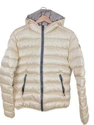 COLMAR Kapuzenjacke Damen Jacke Gr. DE 44 creme Casual-Look