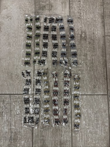 Lot Of 12 Magnetic Hematite Bracelet Anklet Necklace 3 row Variation Of Colors - Afbeelding 1 van 9