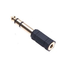 Insignia 1/4"-to-3.5mm Mini Headphone Jack Adapter - Black