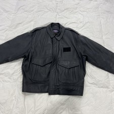 Gibson & Barnes Jacket Leather Bomber Flight ...