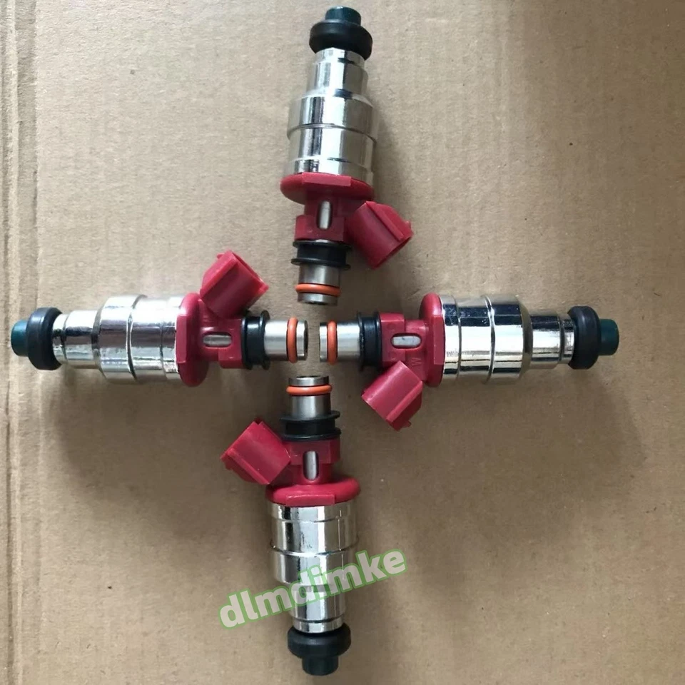 Inyectores de combustible DENSO 4x OEM 23250-35040 para camioneta Toyota 4Runner T100 22RE 2,4 L Foto 4 de 4