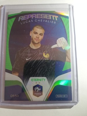 25-26 Panini Eternity Bleus Chevalier /50 Green Represent EDF Équipe De France