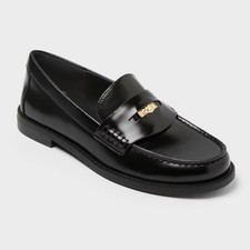 Women s Phyllis Penny Loafers with Memory Foam Insole A New Day Black 6