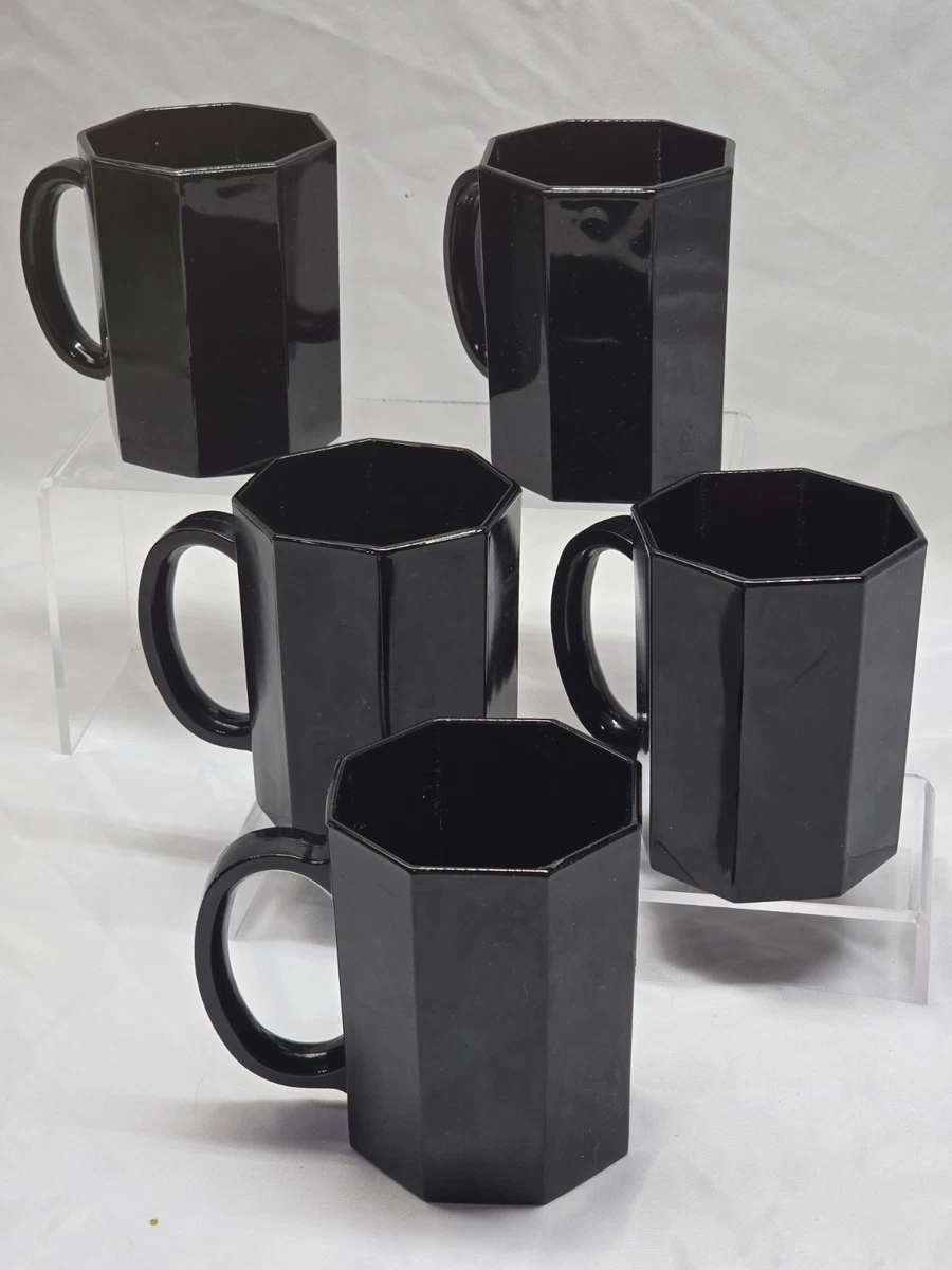 Lot De 6 Mugs Arcoroc Océan – Verre – Vintage France – Boîte D'origine – NEUF