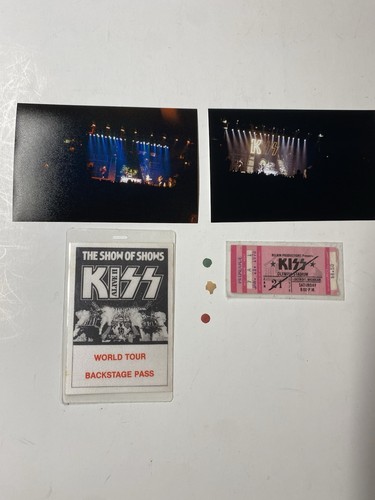 KISS⚡️RARE ALIVE II TICKET SET -DETROIT-AUCOIN 1978 NICE !!
