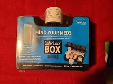 Safer Lock Box Mind Your Meds avec bouchon de verrouillage combiné à 4 chiffres - NEUF