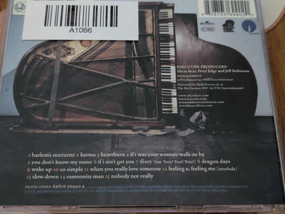 Alicia Keys The Diary Of Alicia Keys 2003 J Records Contemporary R & B Heartburn - Bild 4 von 4
