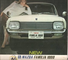Mazda Old Car Catalog: Familia / New Familiar 1000 4 Door Deluxe Catalog 1967