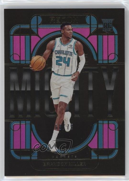 2023-24 Panini Recon The Mighty Purple /75 Brandon Miller #2 19cx