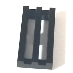 7X LEGO 2412 / 30244 1x2 Tile Grille Black LOT OF 7