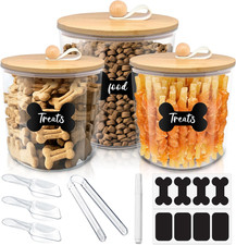 3 Pack Airtight Dog Food Storage Container, Dog Treat Container Dog Food Contain