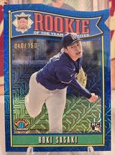 Roki Sasaki 2025 Bowman Chrome Mojo Blue  /150 Rookie Of The Year Favorites...