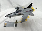 1986 GI JOE CONQUEST X-30 Jet 100% Complete w/ Slip Stream Figure Hasbro